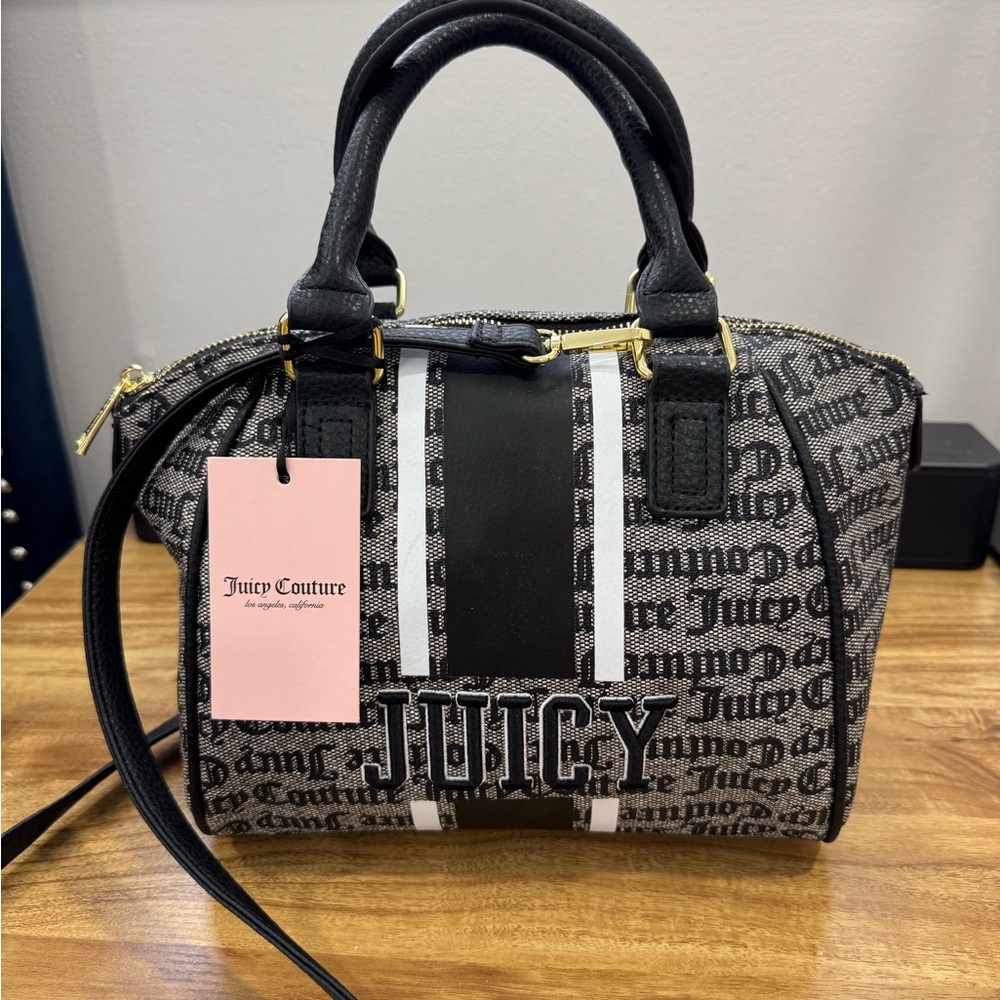 Juicy Couture Black and Gray Women's Bag